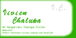 vivien chalupa business card